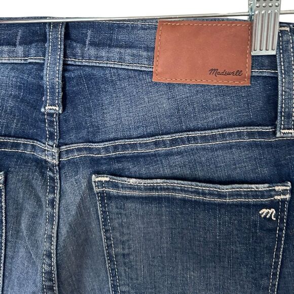 Madewell Blue Denim Stretch Slim Fit Straight Leg Jeans Medium Wash Size 27 - Picture 5 of 12
